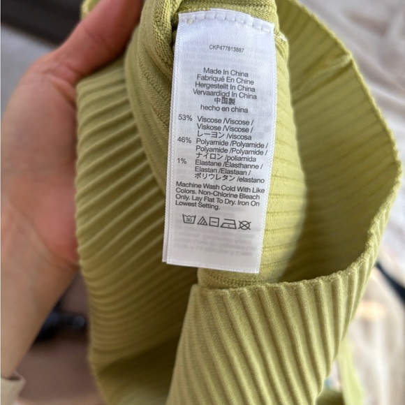 Madewell ottoman sweater tank in blanched olive green NWT small - Picture 4 of 4